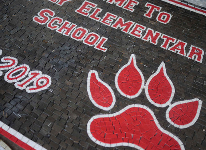Custom Mosaic Design - Welcome to Waverly Elementary School