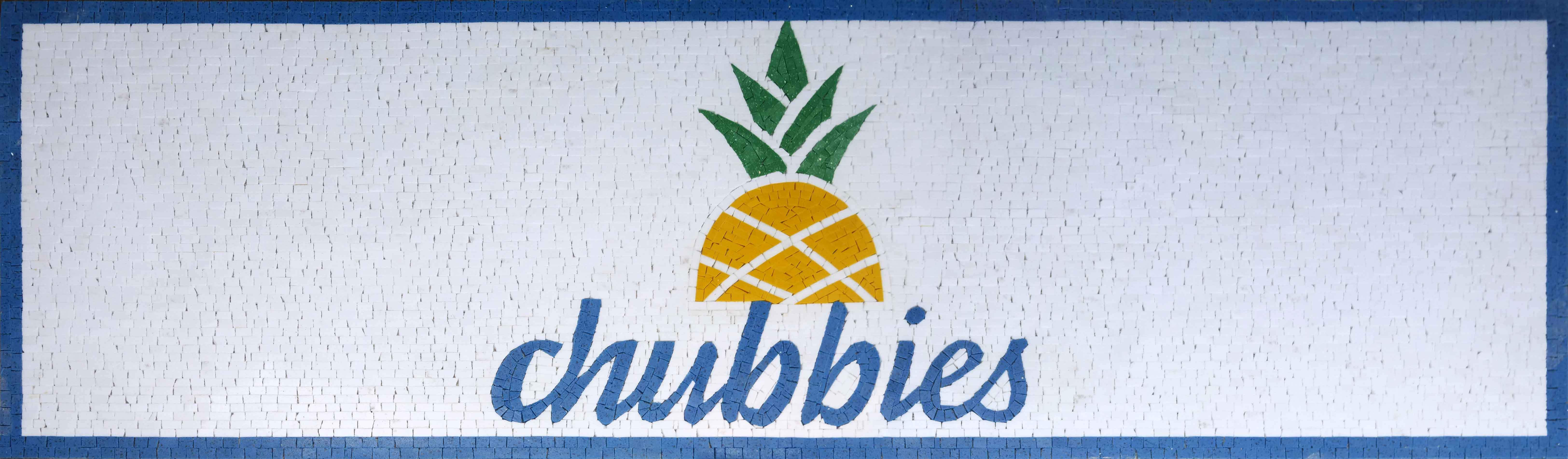 Chubbles Sign Customized Mosaic Sign - Chubbies | Signs-Logos | Mozaico