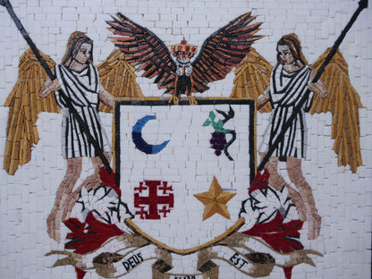 Customized Marble Mosaic - Deus Amor Est