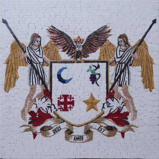 Customized Marble Mosaic - Deus Amor Est