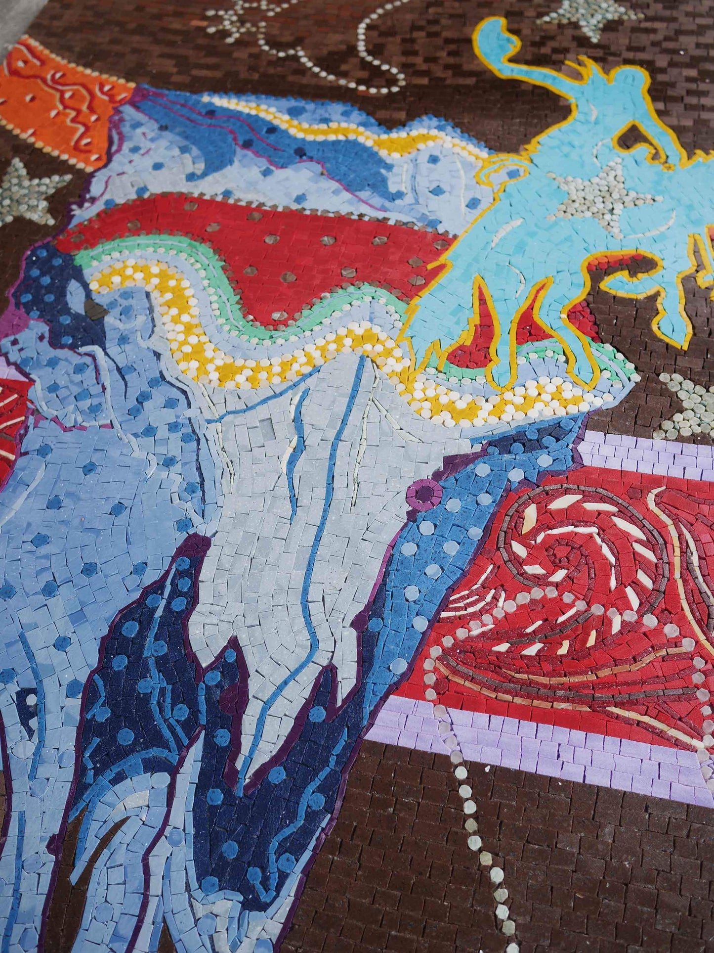 Custom Mosaic Design - Days at the Rodeo