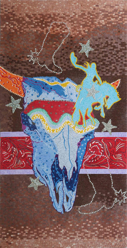 Custom Mosaic Design - Days at the Rodeo