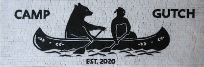 Camp Gutch - Mosaic Sign