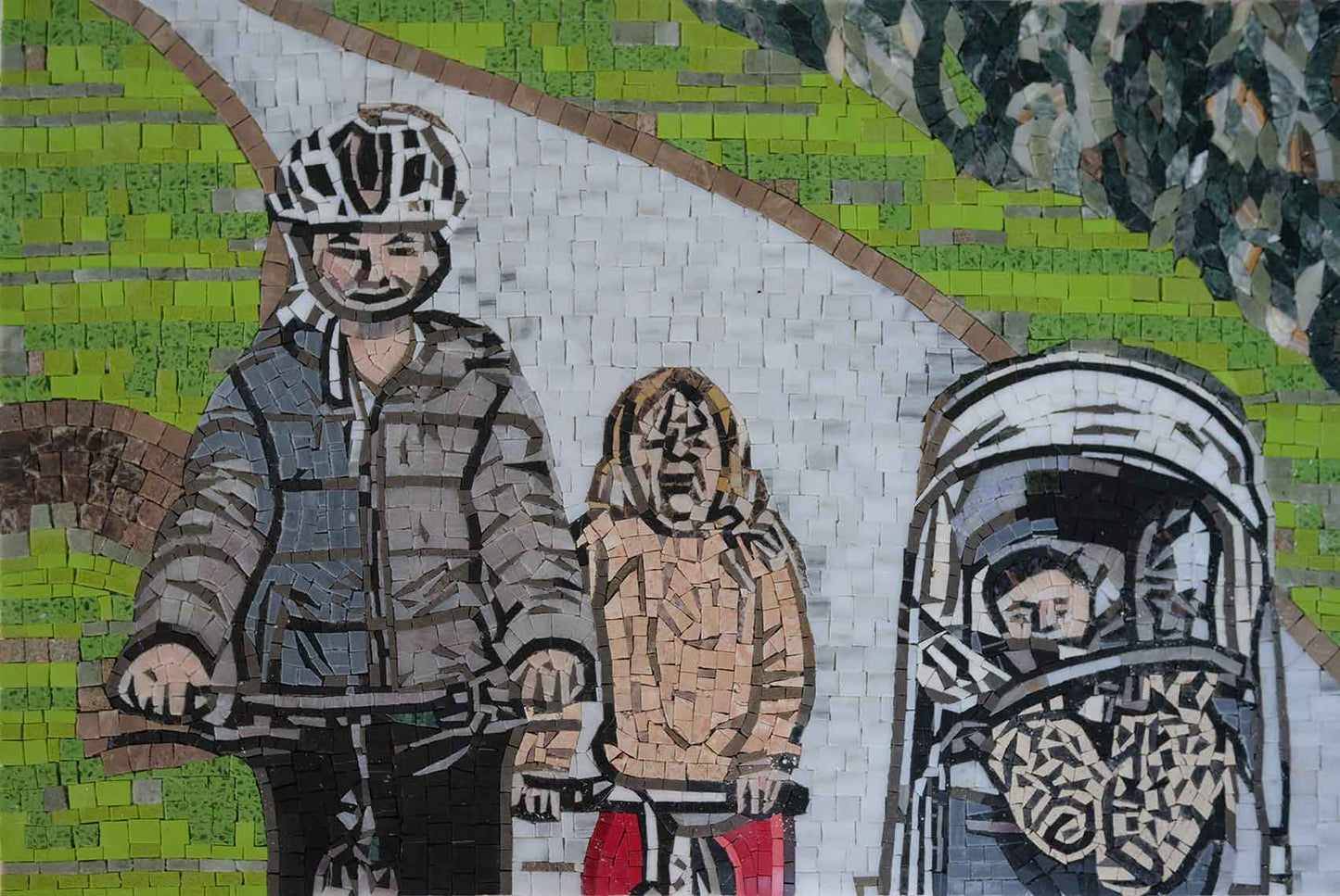 Mosaic Design - Bicycle Ride