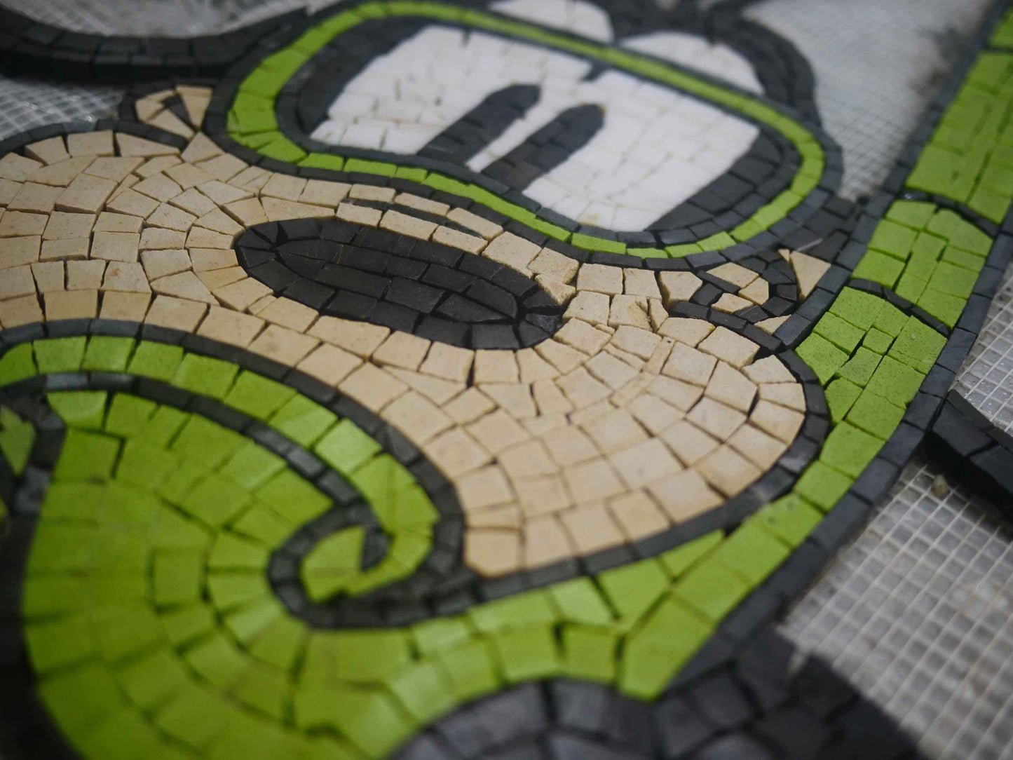 Pool Tile Art- Swimming Goofy