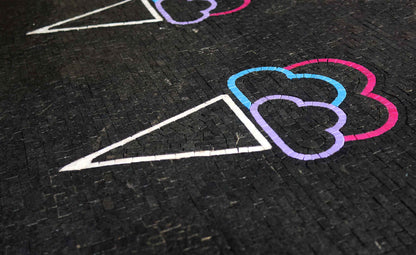 Custom Mosaic Art - Ice Cream Cones