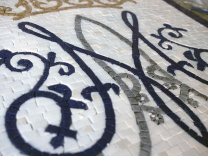 Custom Mosaic Art - Crowned M