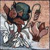 Abstract Floral Mosaic. Cyclamen Flower
