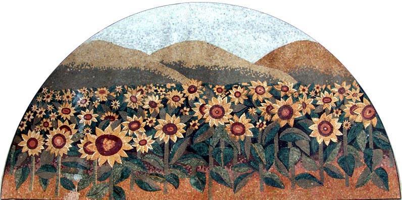 Sunflower Mosaic Artwork