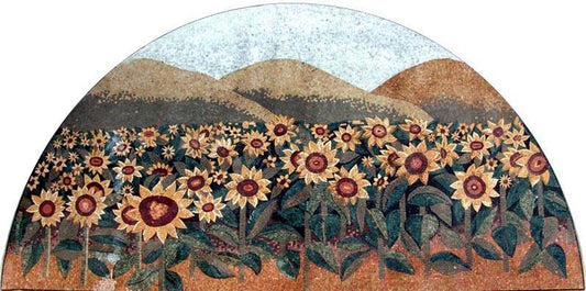 Sunflower Mosaic Artwork
