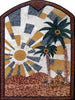 Palm and Sunset Mosaic