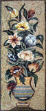 Roses and Lilies Floral Mosaic Mural