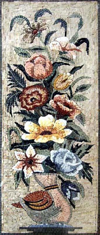 Daffodil and Tulips Mosaic Mural