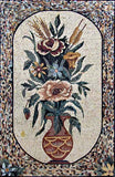 Vase Of Roses. Floral Mosaics