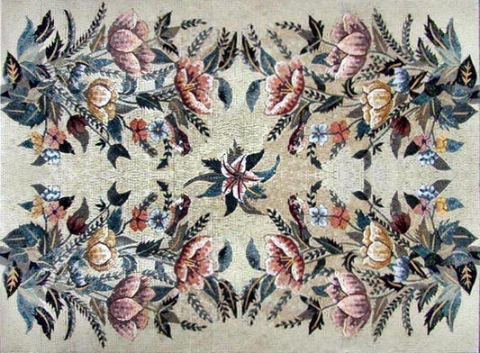 Floral Mural Mosaics