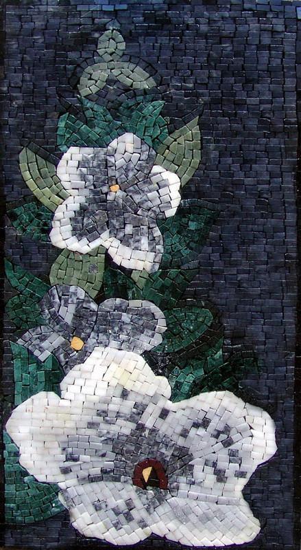 Anemone Flowers Handmade Mosaic Art