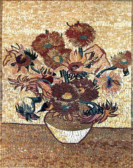 The Poppy Flower Vase Mosaic