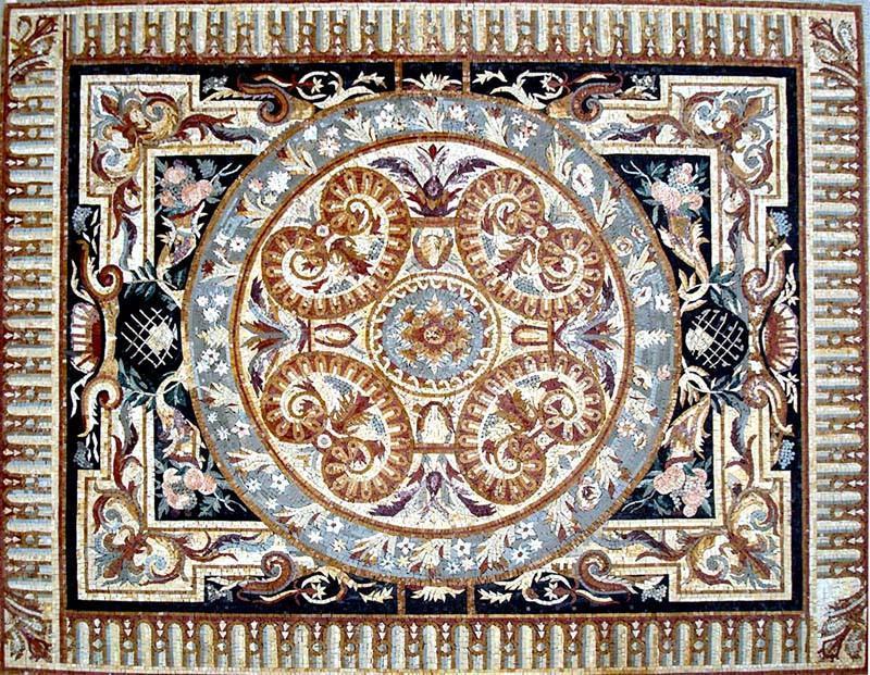 Floral Marble Mosaic