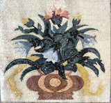 Pink and Yellow Flower Blossoms Mosaic