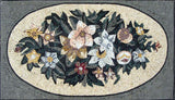 Roman Mosaic Pattern-Flower Art