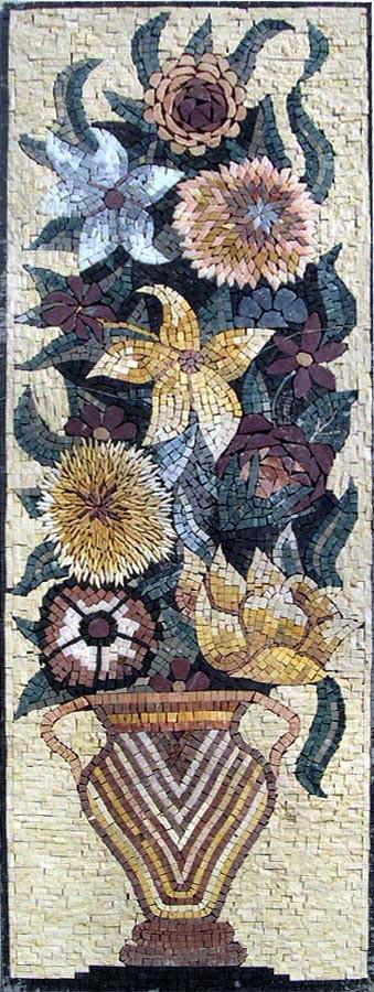 The Abstract Floral Stone Art Mosaic