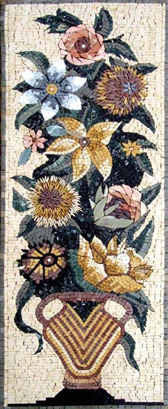 Jasmine and Daisies Floral Mosaic