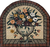 The Colorful Daisies Mosaic Basket