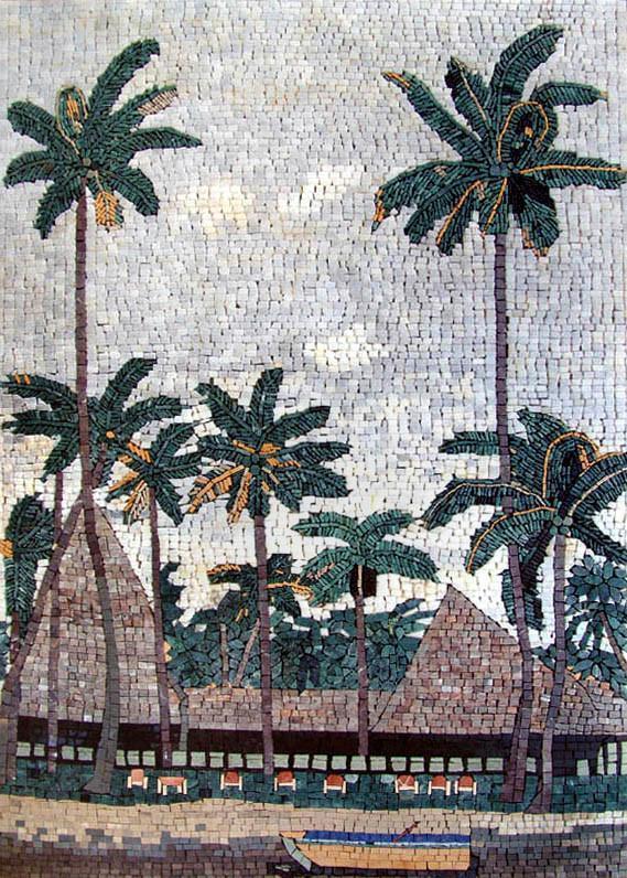 Mosaic Wall Art - The Land Of Plams