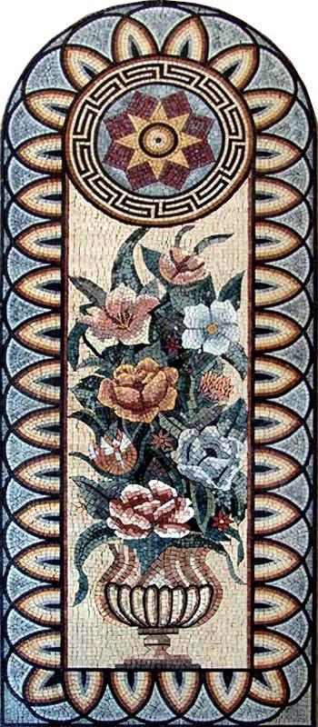 Mosaic Tile Art - Arched Mandala