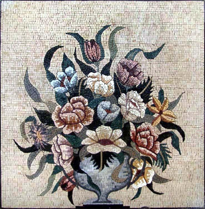 Mosaic Wall Art - Blossoms