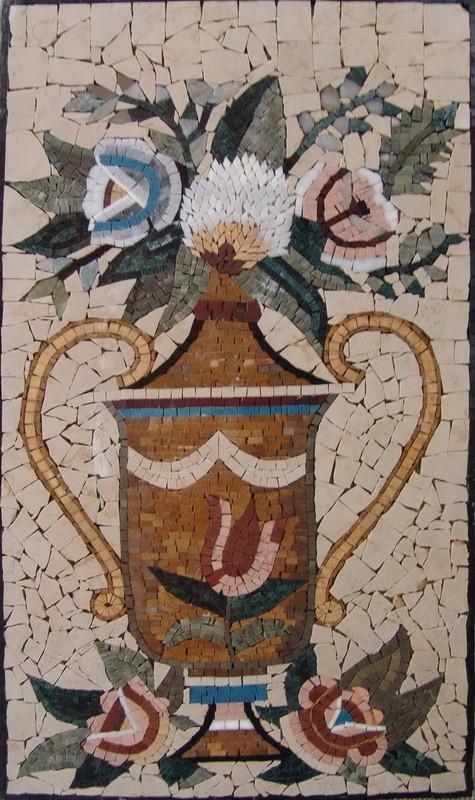 Mosaic Art - Gold Pot