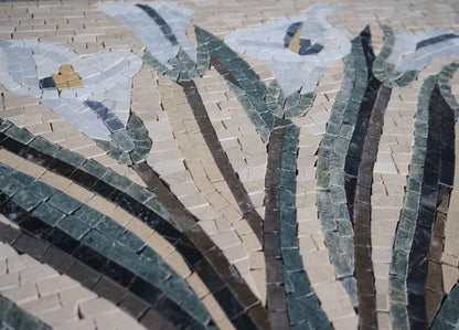 Flower Mosaic Art - The Shimmy Lilly Flower