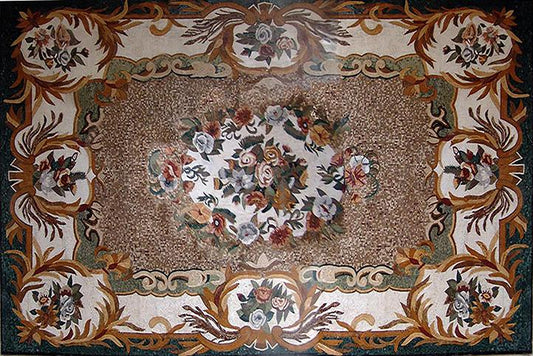 Marble Mosaic Art Rug