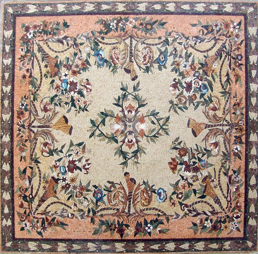 Flower Mosaic Rug