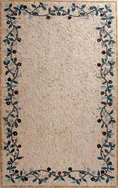 Rectangular Marble Mosaic - Olive