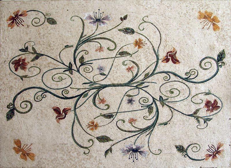 Flowery Mosaic Pattern Art