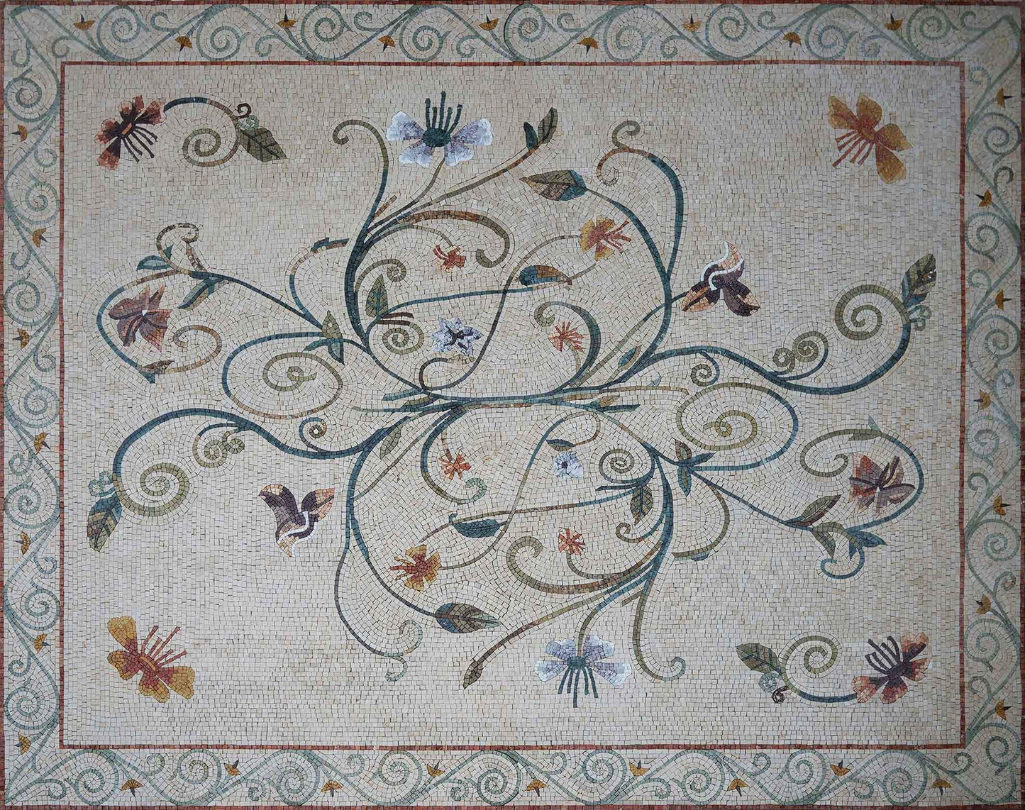 Deconstructed Bouquet- Mosaic Art