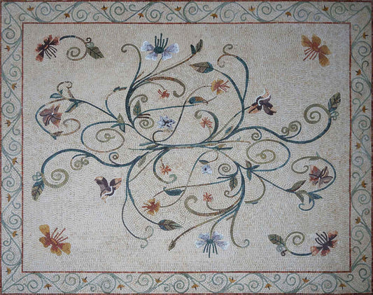Deconstructed Bouquet- Mosaic Art