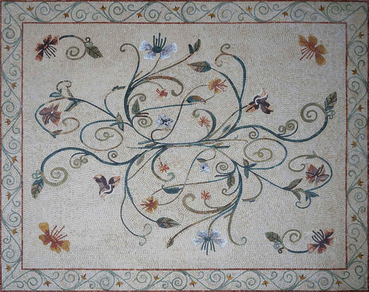Deconstructed Bouquet- Mosaic Art