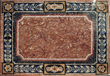 Elegant Design Floral Floor Mosaic Rug