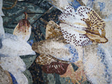Mosaic Wall Art - White Lillys