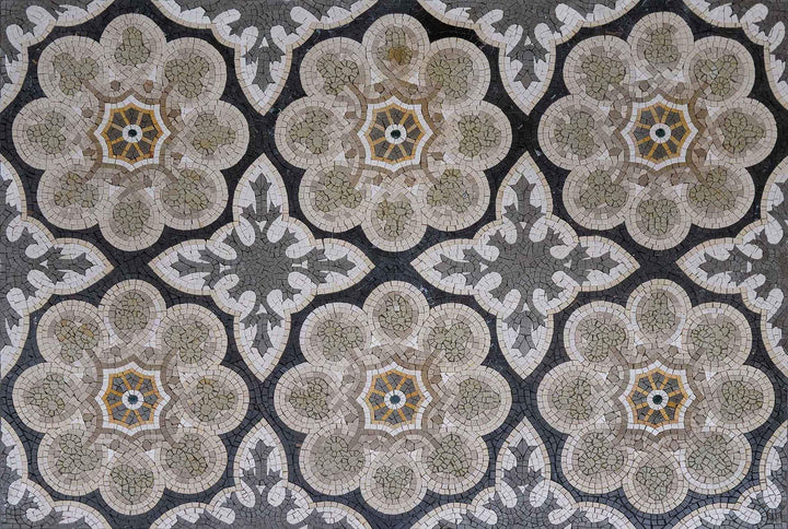 Mosaic Wall Art Floral Pattern - Lallana
