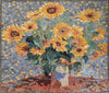 Claude Monet Sunflowers" - Mosaic Reproduction "