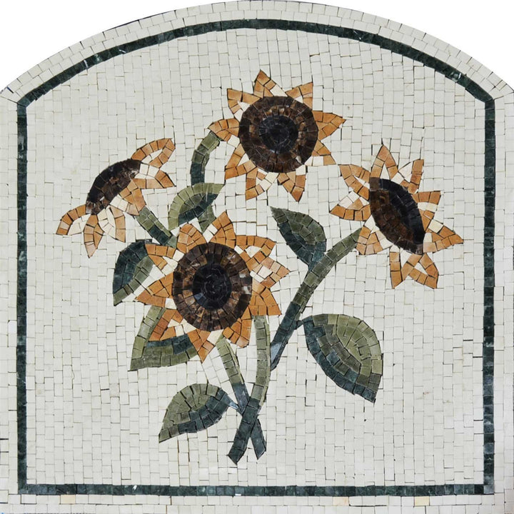 Mosaic Tiles - Arch Flower