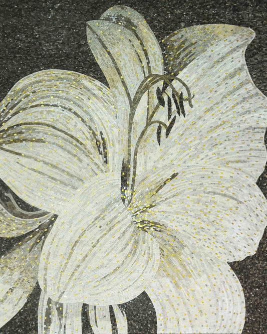 Mosaic Wall Art - White Stargazer