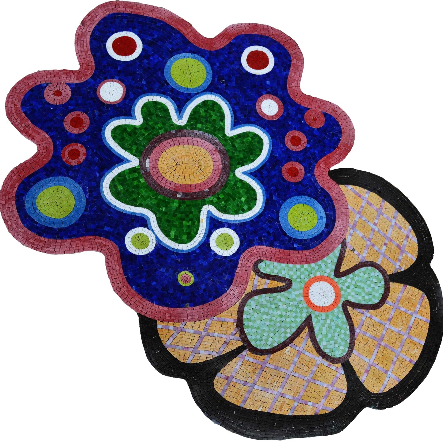 Mosaic Flower Designs - Retro Bloom