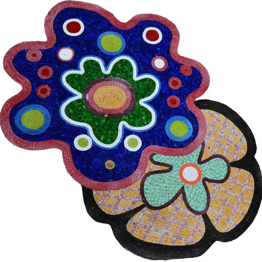 Mosaic Flower Designs - Retro Bloom