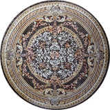 Floral Medallion Marble Mosaic Floor