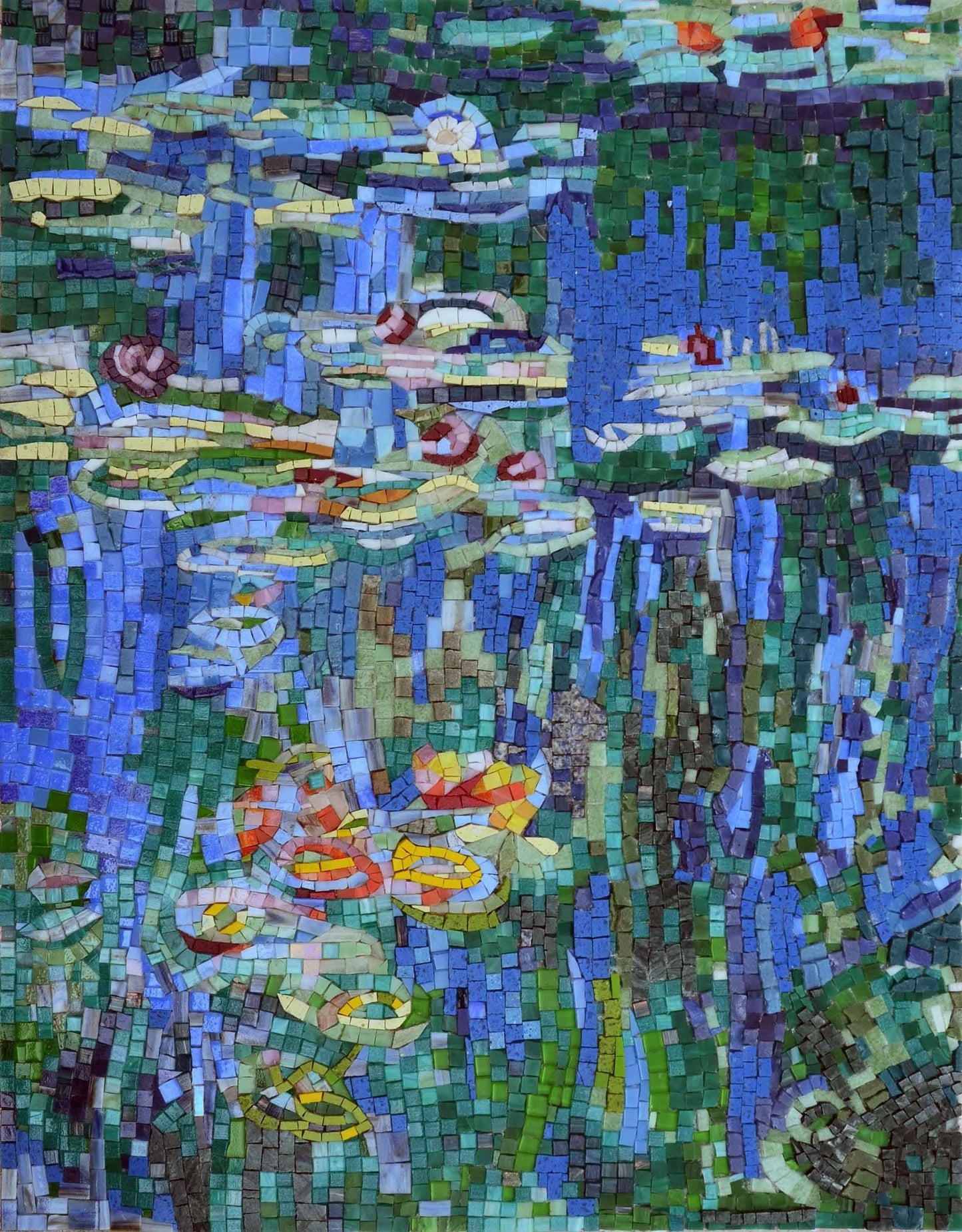 Mosaic Wall Art - Waterlilies