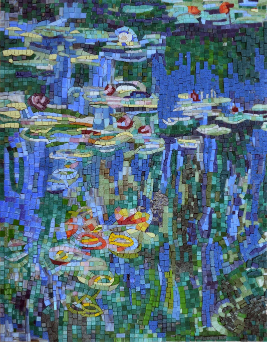 Mosaic Wall Art - Waterlilies